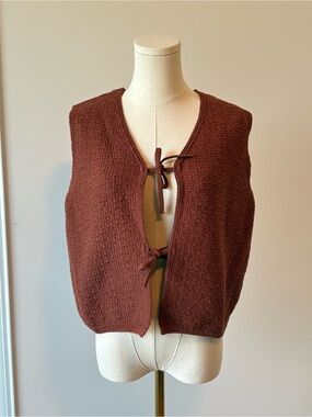 Primark Chunky Knit Tie-Front Vest